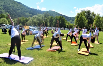 Celebrations of 7th International Day of Yoga in Bulgaria and North Macedonia
